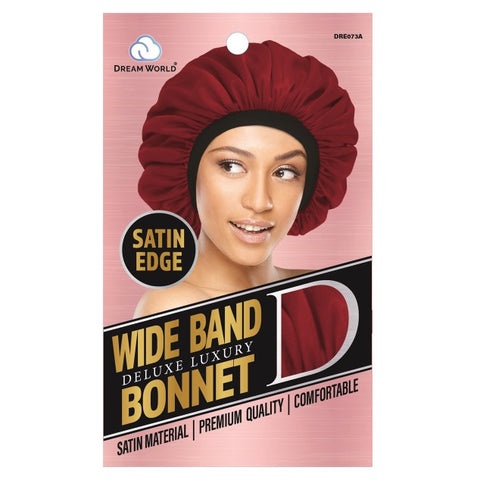 Dream World Wide Wide Band Bonnet Satin #dre073a