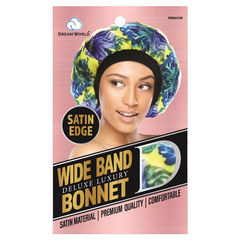 Dream World Wide Wide Band Bonnet Bonnet Satin Design #dre073d