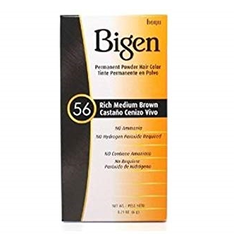 Bigen Powder Hair Color (grande imballaggio) #56 Medio marrone