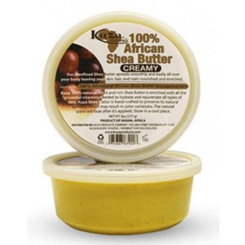Kuza 100% africano burro di karité giallo cremoso 8 oz