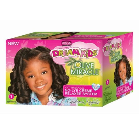 African Pride Dream Kids Olive rilassatore Kit 4-Applicaton regolare