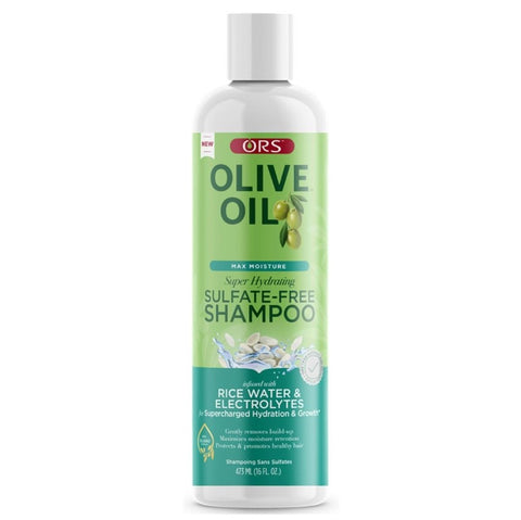 Ors olio d'oliva massimo shampoo acqua di riso umido 16 once