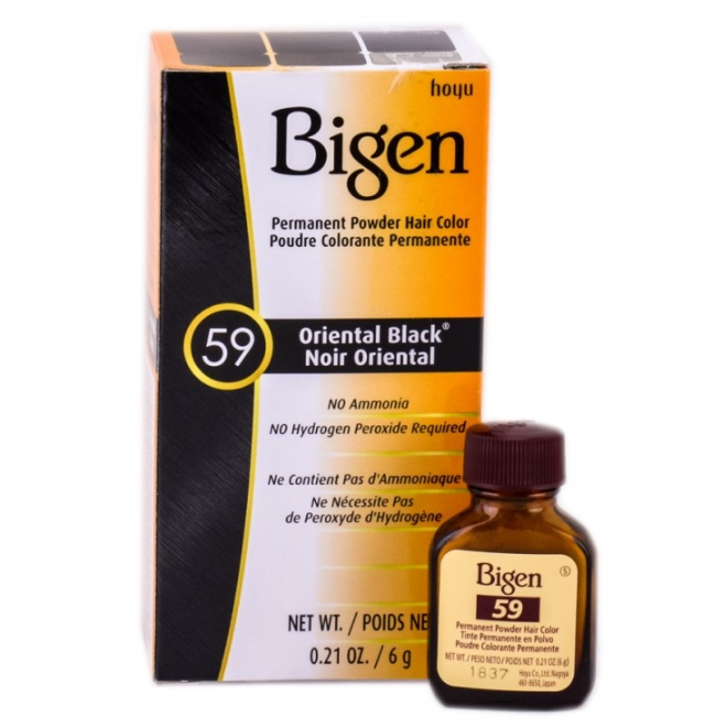 Bigen Powder Hair Colore (imballaggio grande) #59 Oriental Black
