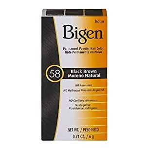 Bigen Powder Hair Colore (imballaggio grande) #58 Black Brown