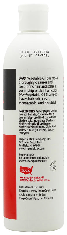 Shampoo olio vegetale Dax 414 ml - Esperienza naturale - Tratta i tuoi capelli!