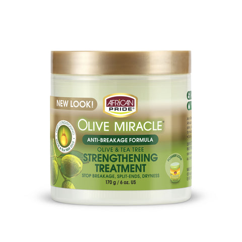 African Pride Olive Miracle Anti-Breaking Rafforzamento del trattamento 170 Gr