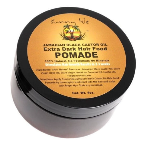 Sunny Isle Jamaican Extra Scuro Dark Black Castor Oil Pomade 4 Oz