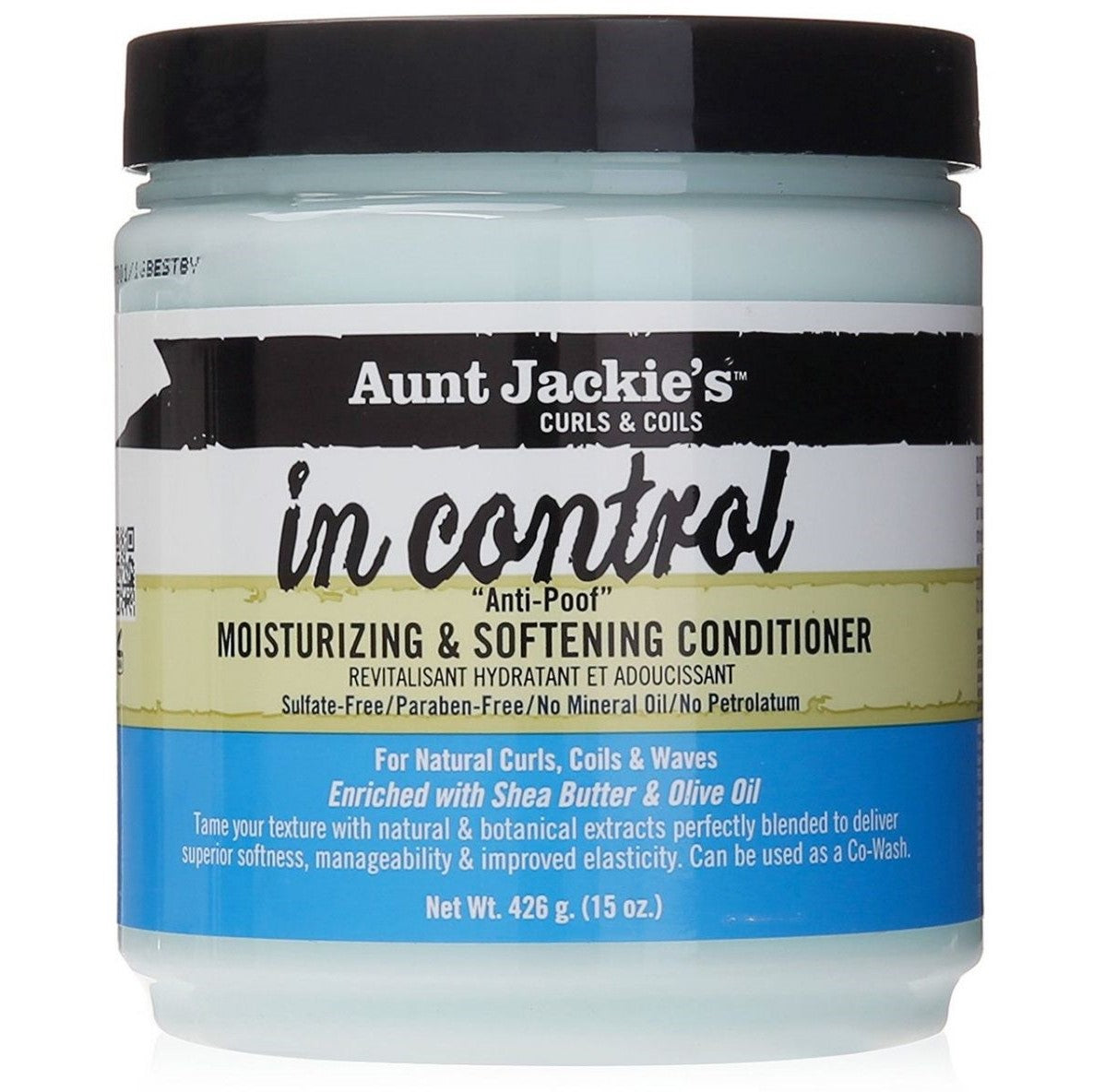 Curls & bobine di zia Jackie in controllo Anti-poof Idratanti idratante e associato 426gr 426gr