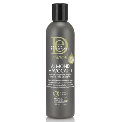Design Essentials Almond & Avocado idratante e districante shampoo privo di solfato 237 ml