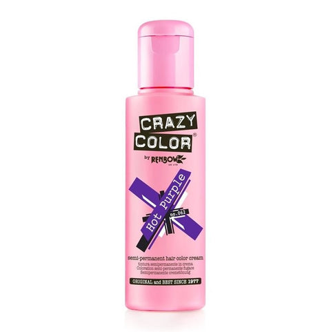 Crazy Color Hot Purple 62 Crema di colore per capelli semi permanenti