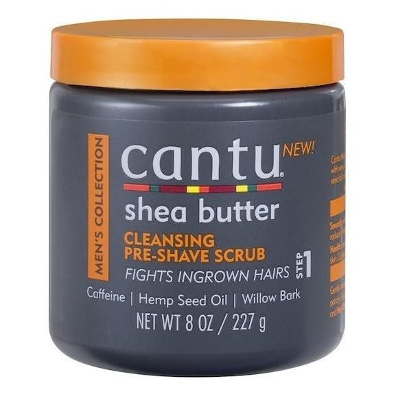 Cantu Shea Butter's Men's Collection's Cleansing Pre-Shave Scrub 8 oz