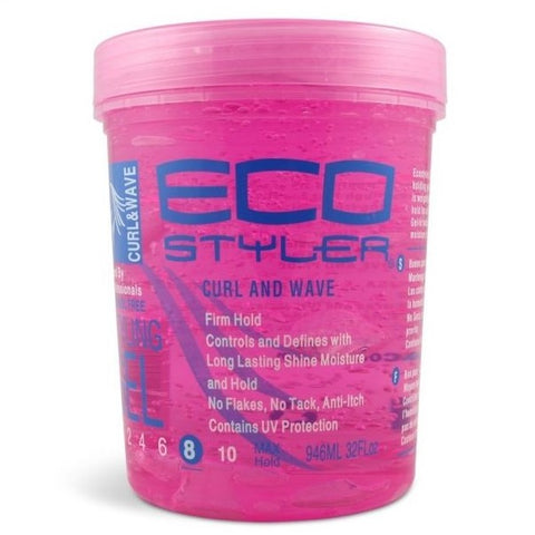 Eco Styler Styling Gel Curl & Wave Pink 32 Oz