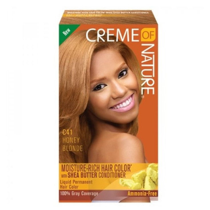 Kit di colore per capelli ricchi di umidità Crema della natura C41 Bionda miele