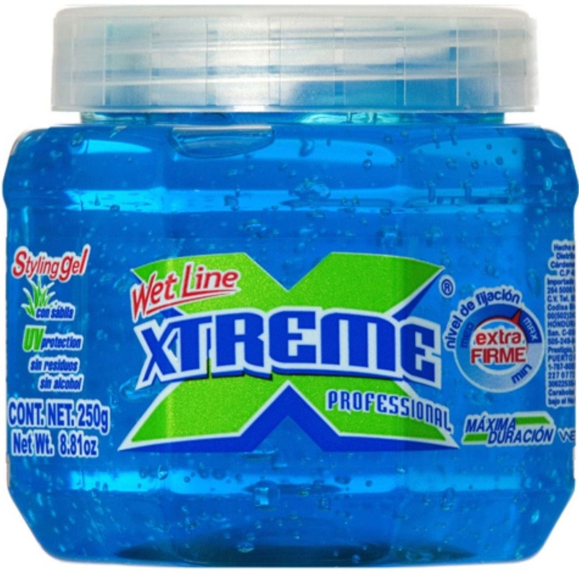 Linea bagnato Xtreme Professional Styling Gel Extra Hold Blue, 8,8 once / 250 ml