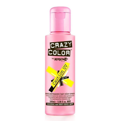 Crazy Colour ATTENZIONE UV 77 Crema di colore per capelli semi permanenti