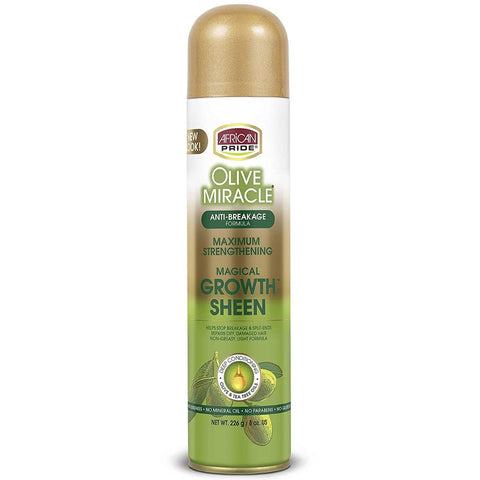 African Pride Olive Miracle Growth Growth Sheen 8oz