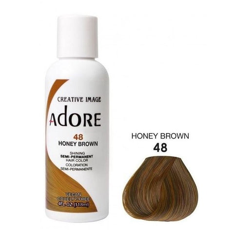 Adorare il colore dei capelli semi permanenti 48 miele marrone 118 ml