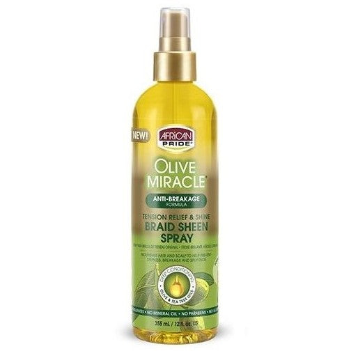African Pride Olive Miracle Braid Luce spray 355 ml