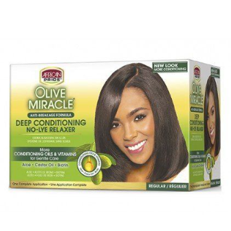 African Pride Olive Miracle Relaxer Kit regolare
