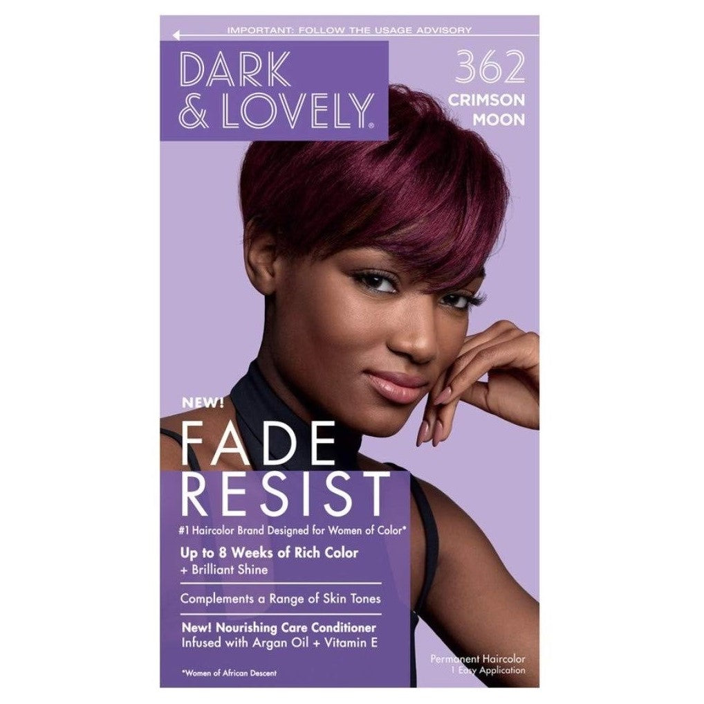 Dark & ​​Lovely Fade resist Rich Conditioning Hair Color 362 Crimson Moon