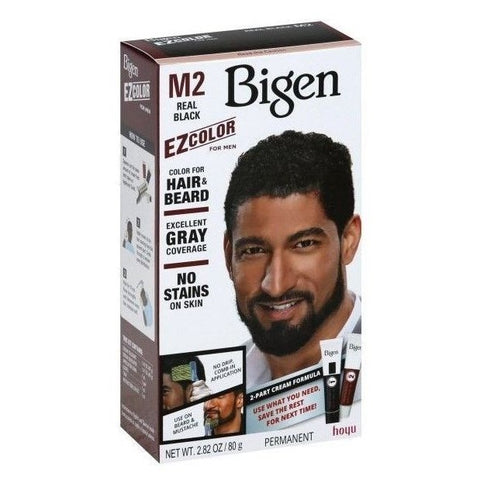 Bigen Ez Color M2 Capelli e Colore della barba Real Black Grey Copertura