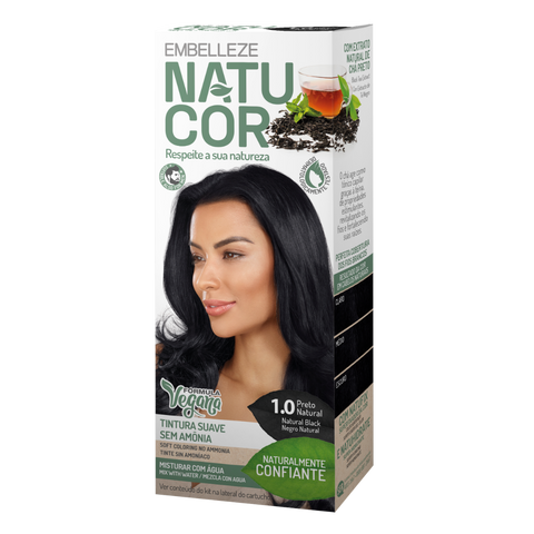 Natucor Vegan Hair Colore Black 1.0
