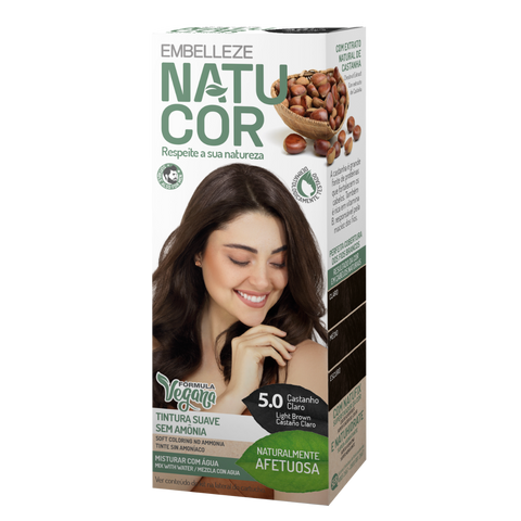 Natucor Vegan Hair Color Color Light Brown 5.0